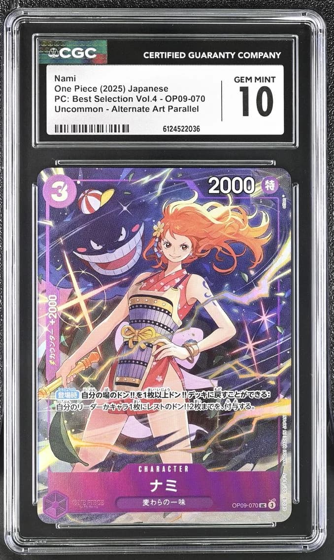 OP09-070 Nami [Best Collection] (JP) CGC 10.0 Gem Mint slab