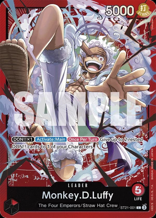 ST21-001 Monkey.D.Luffy - ST21-001 (Luffy Deck) slab