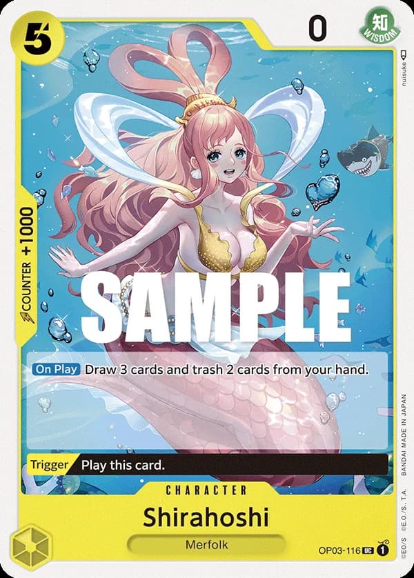 OP03-116 Shirahoshi (PCC -BANDAI CARD GAMES Fest. 23-24 Edition… slab