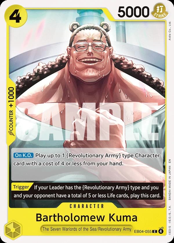 EB04-055 Bartholomew Kuma (JP) slab
