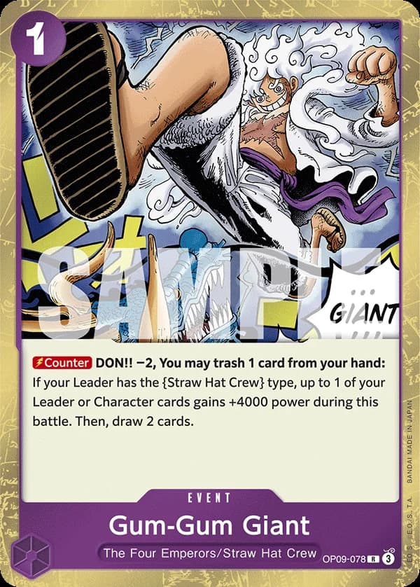 OP09-078 Gum-Gum Giant (JP) slab