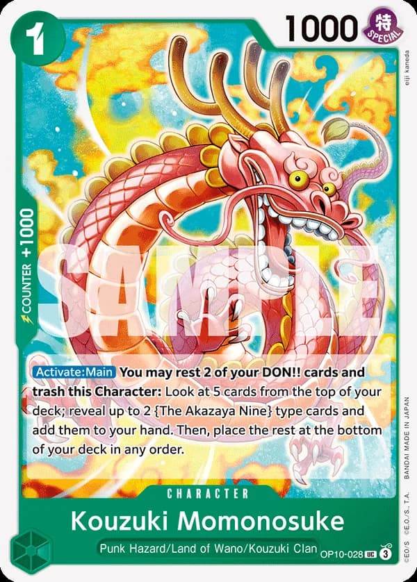 OP10-028 Kouzuki Momonosuke (PCC -Best Selection Vol. 4-) slab