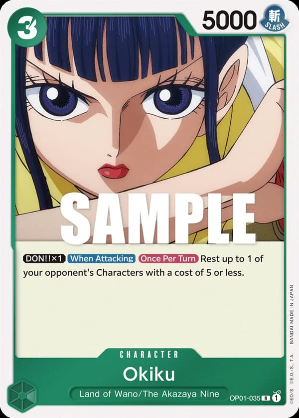 OP01-035 Okiku (PCC -BANDAI CARD GAMES Fest. 23-24 Edition-) slab