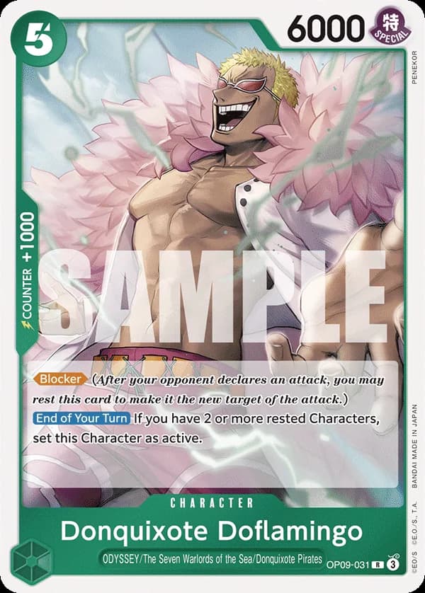 OP09-031 Donquixote Doflamingo (JP) slab