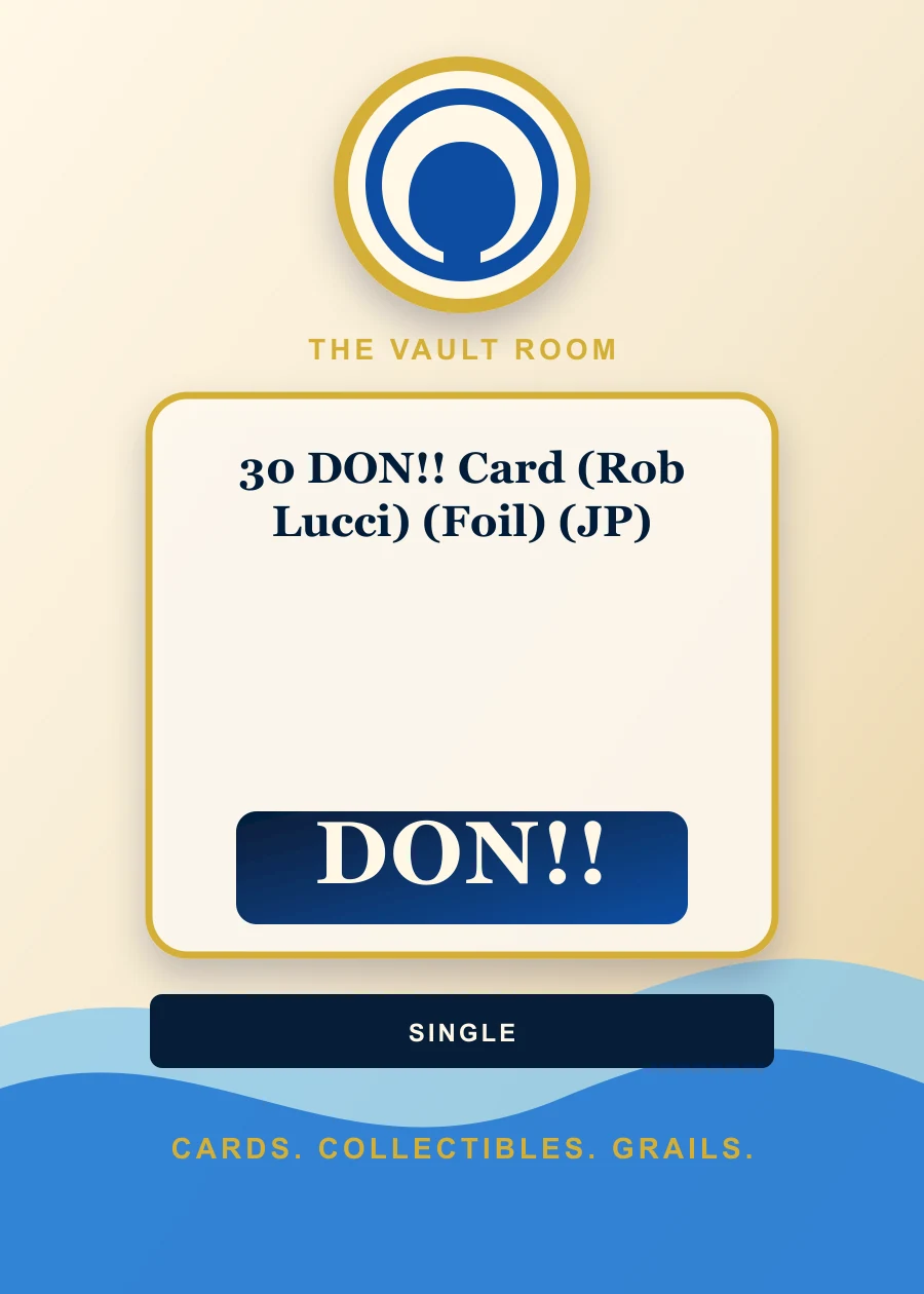 30 DON!! Card (Rob Lucci) (Foil) (JP) slab