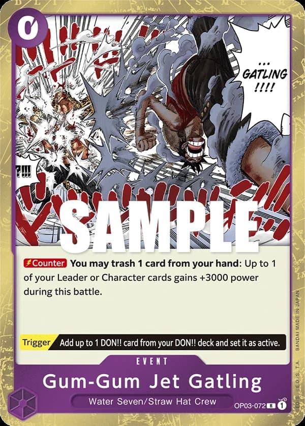 OP03-072 Gum-Gum Jet Gatling (JP) slab