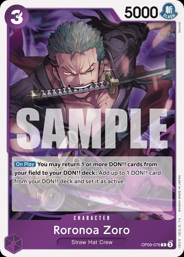 OP09-076 Roronoa Zoro (JP) slab