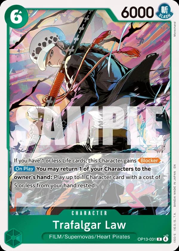 OP13-031 Trafalgar Law (JP) slab
