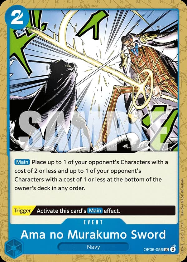OP06-056 Ama no Murakumo Sword (JP) slab