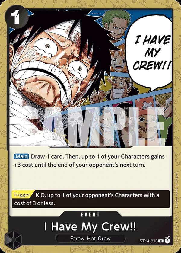 ST14-016 I Have My Crew!! (JP) slab