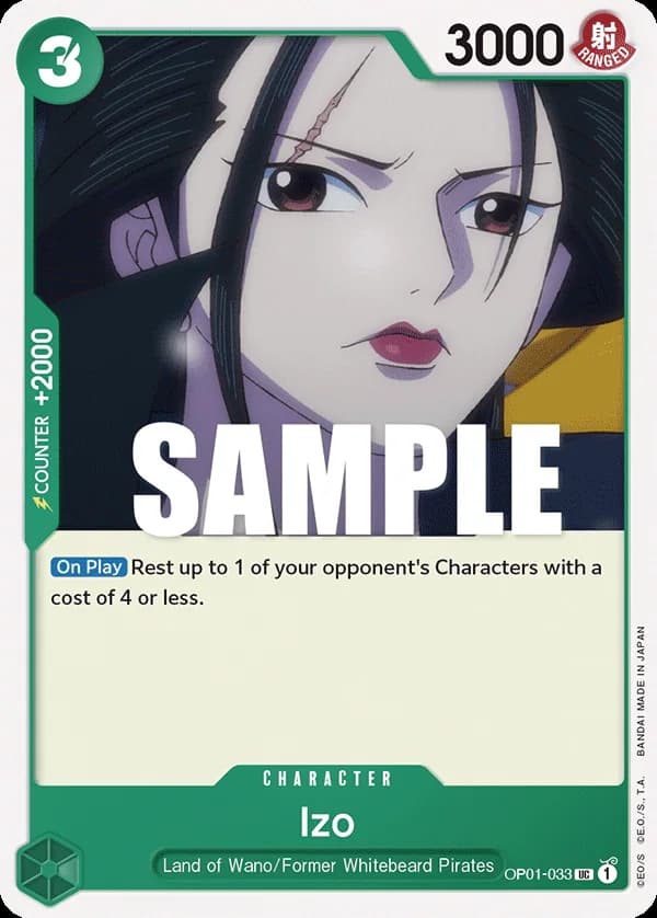 OP01-033 Izo (PCC -BANDAI CARD GAMES Fest. 23-24 Edition-) slab