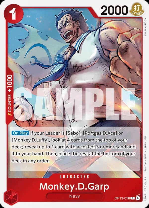 OP13-016 Monkey.D.Garp slab