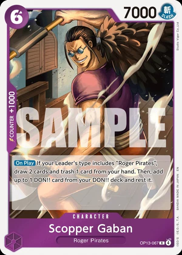 OP13-067 Scopper Gaban slab