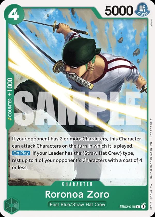 EB02-019 Roronoa Zoro slab
