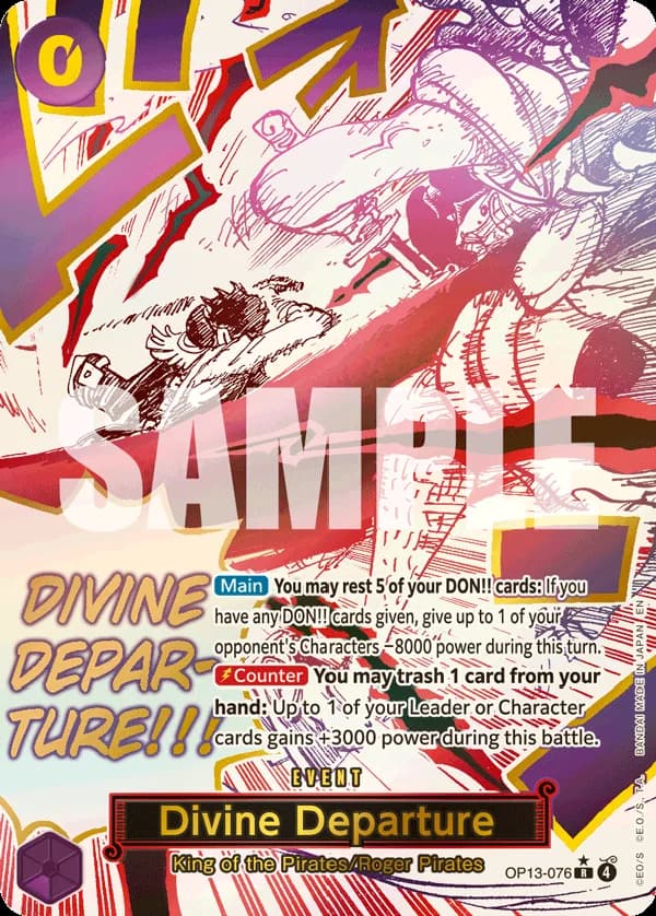 OP13-076 Divine Departure (Alternate Art) slab