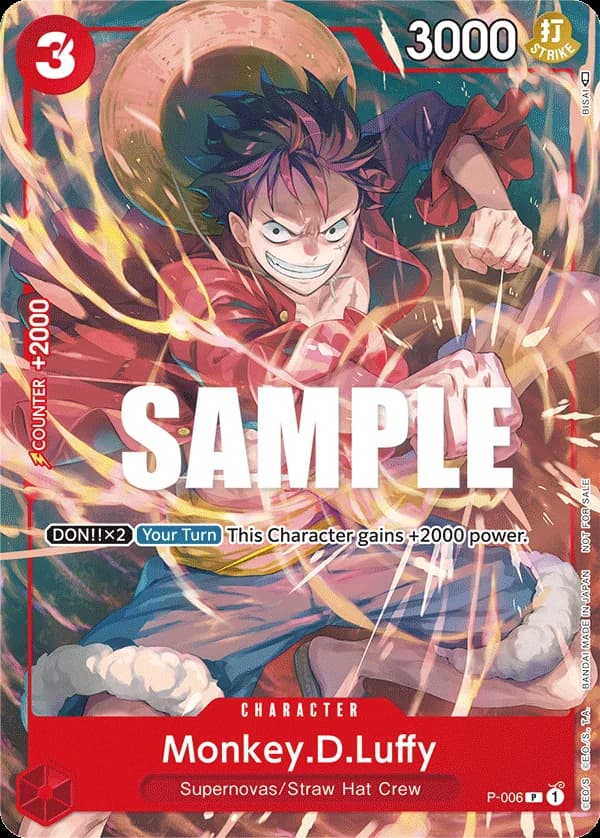 P-006 Monkey.D.Luffy (006) (CS 2023 Celebration Pack) slab