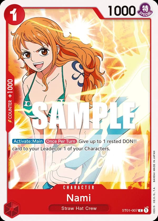 ST01-007 Nami (PCC -ONE PIECE FILM RED Edition-) slab
