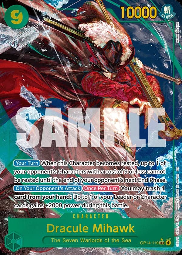 OP14-119 Dracule Mihawk - OP14-119 (Alternate Art) slab
