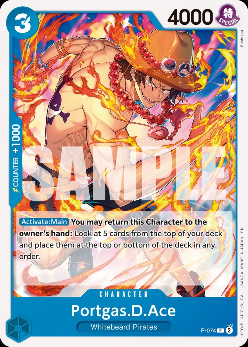 P-074 Portgas.D.Ace - P-074 (Reprint) slab