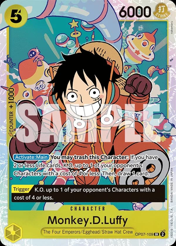 OP07-109 Monkey.D.Luffy - OP07-109 (Reprint) slab