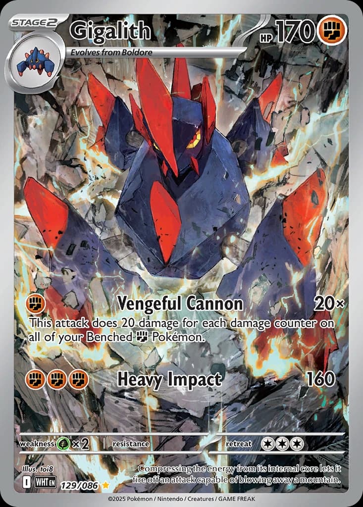 Gigalith - White Flare - 129/086 - Holofoil - card