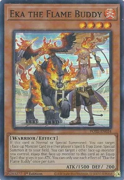 Eka the Flame Buddy - Power of the Elements - POTE-EN034 - 1st Edition - card