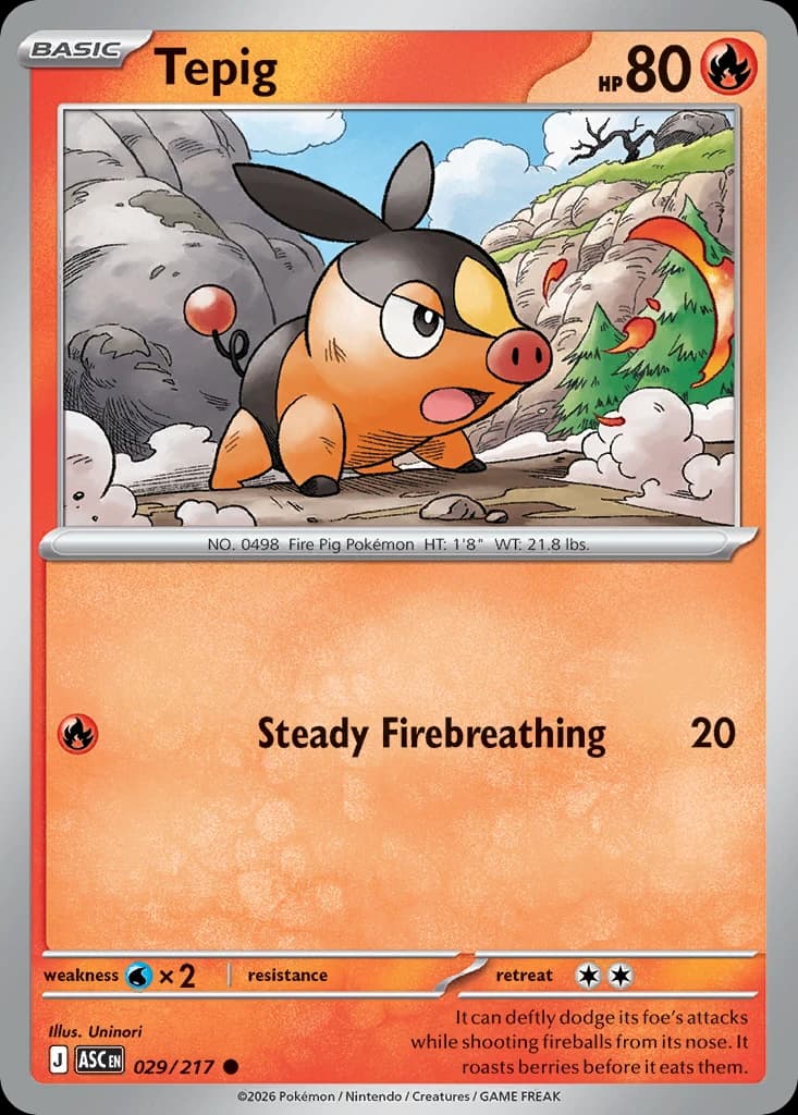 Tepig - Ascended Heroes - 029/217 - card