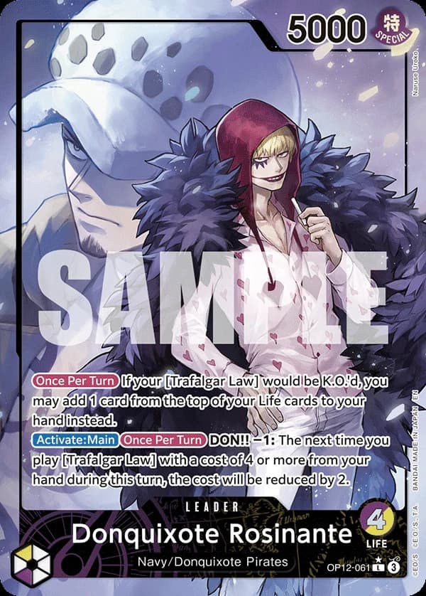 Donquixote Rosinante (061) (Alternate Art) - Legacy of the Master - OP12-061 - Foil - card
