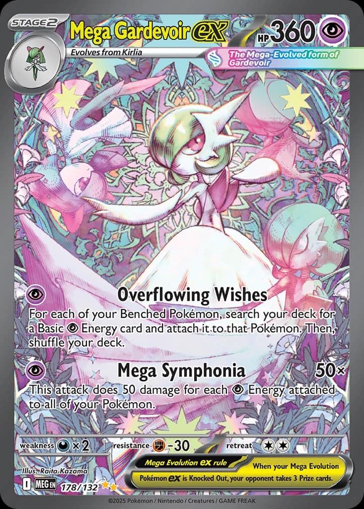 Mega Gardevoir ex - Mega Evolution - 178/132 - Holofoil - card