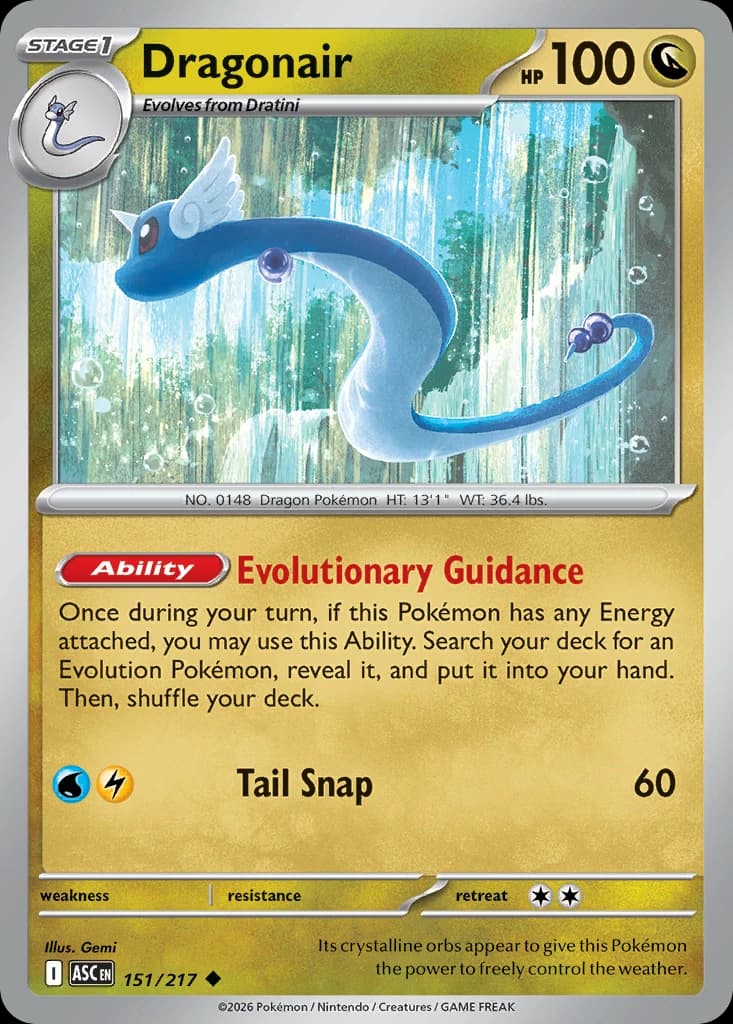 Dragonair (Love Ball) - Ascended Heroes - 151/217 - Reverse Holofoil - card