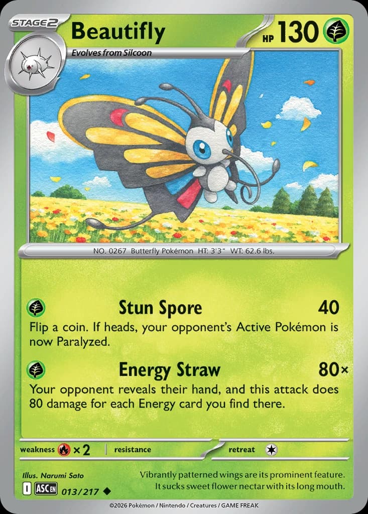 Beautifly - Ascended Heroes - 013/217 - card