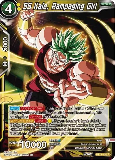 SS Kale, Rampaging Girl - Perfect Combination - BT23-120 - card