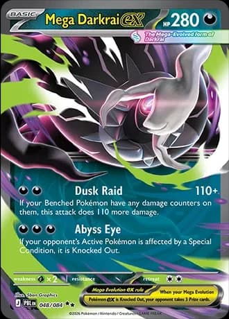 Mega Darkrai ex - Pitch Black - 048/084 - Holofoil - card