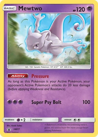 Mewtwo - Sun & Moon Promo - SM77 - Holofoil - card