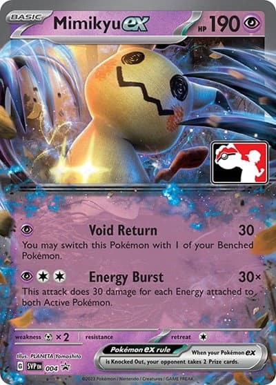 Mimikyu ex - Prize Pack Series Three - 004 - Holofoil - card