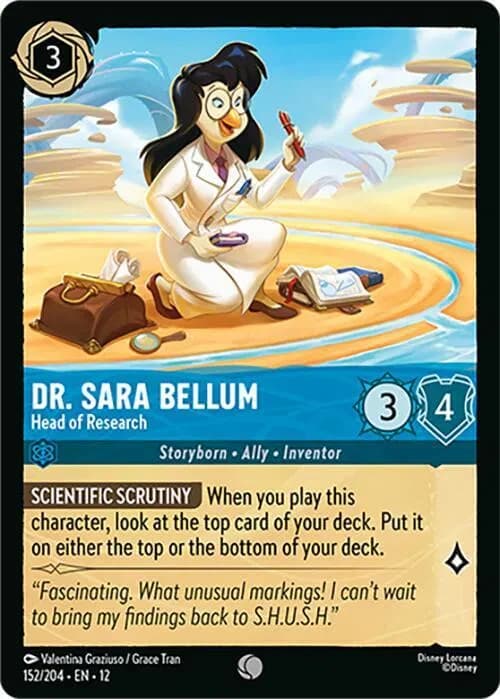 Dr. Sara Bellum - Head of Research - Wilds Unknown - 152/204 - card