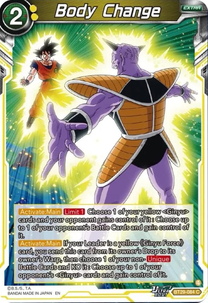 Body Change - Fearsome Rivals - BT29-084 - card