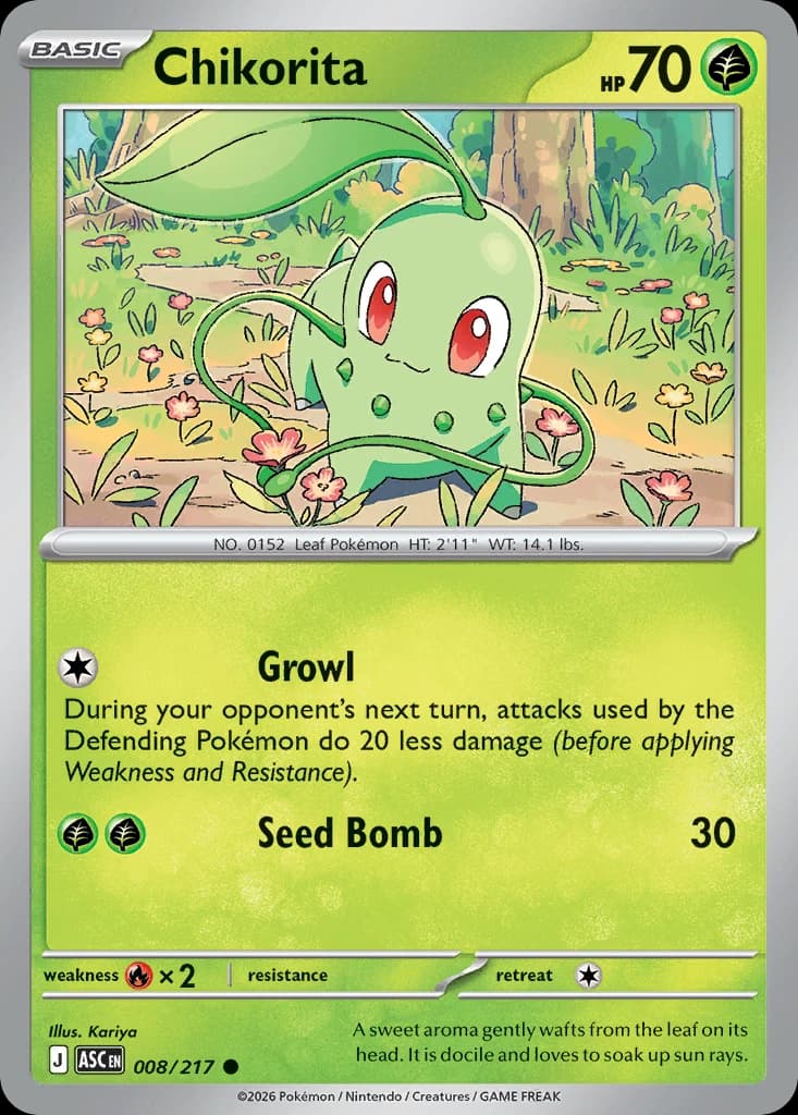 Chikorita - Ascended Heroes - 008/217 - card