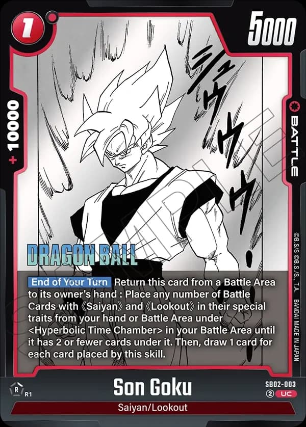 Son Goku - SB02-003 - Manga Booster 02 - Holofoil - card