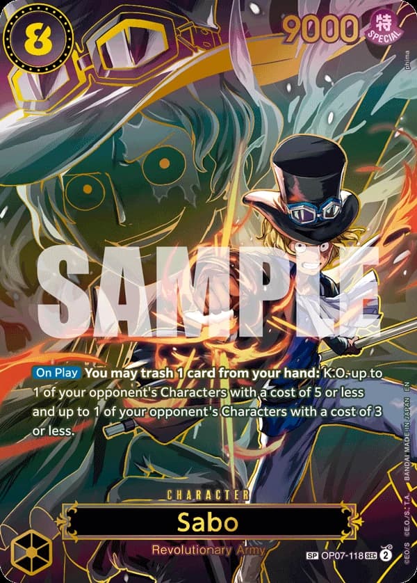 Sabo - OP07-118 (SP) - Carrying On His Will - Foil - card