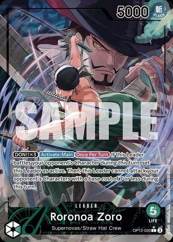Roronoa Zoro (020) (Alternate Art) - Legacy of the Master - OP12-020 - Foil - card