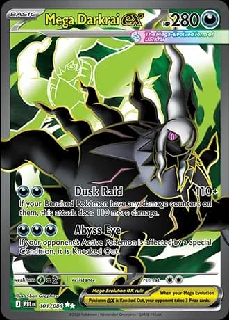 Mega Darkrai ex - Pitch Black - 101/084 - Holofoil - card