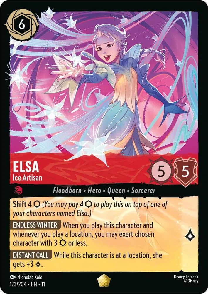 Elsa - Ice Artisan - Winterspell - 123/204 - card