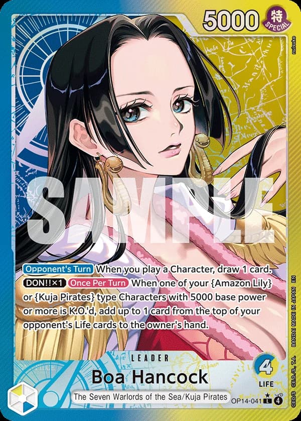 Boa Hancock - OP14-041 (Alternate Art) - The Azure Sea's Seven - Foil - card