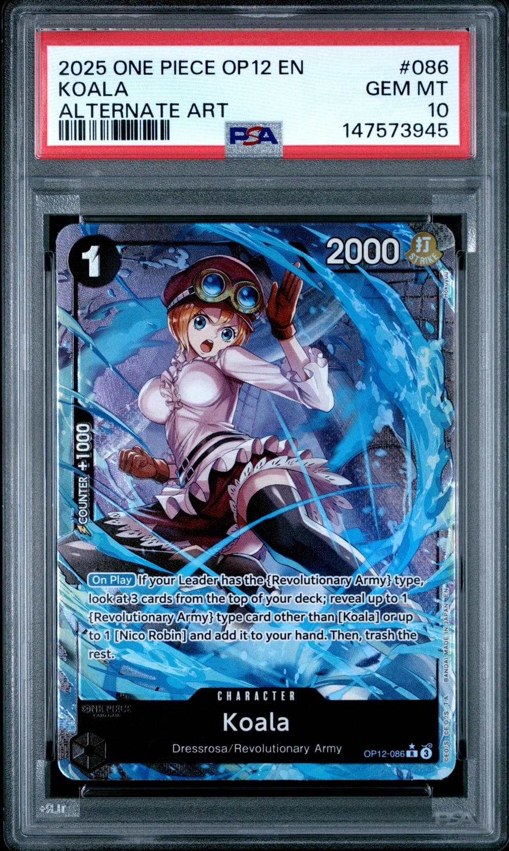 OP12-086 Koala (parallel) (JP) PSA 10.0 GEM - MT slab
