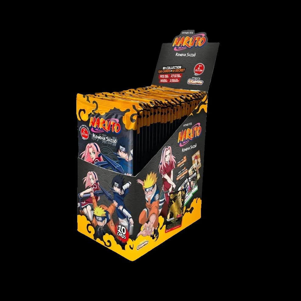 Naruto Mythos TCG | 2nd Edition Konoha Shido Booster Box - Konoha Shido - 2nd Edition - Booster Box (24 packs) - sealed product