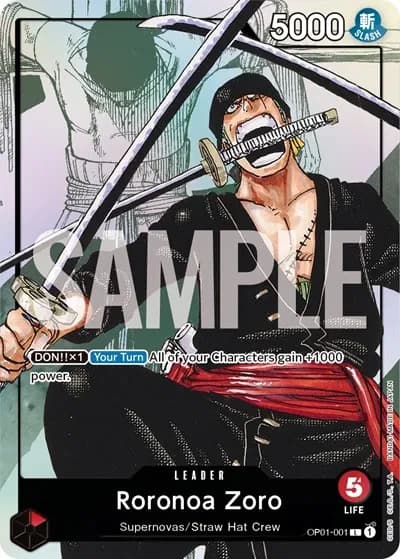 OP01-001 Roronoa Zoro - OP01-001 (Alternate Art) slab