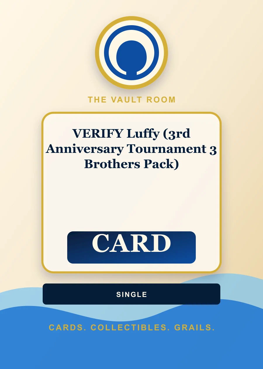 VERIFY Luffy (3rd Anniversary Tournament 3 Brothers Pack) slab