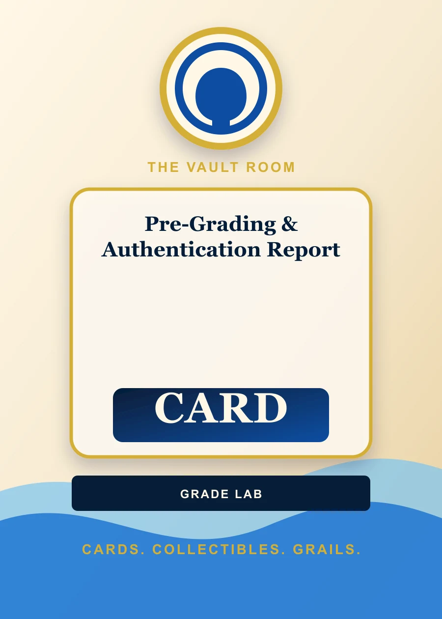 Pre-Grading & Authentication Report slab