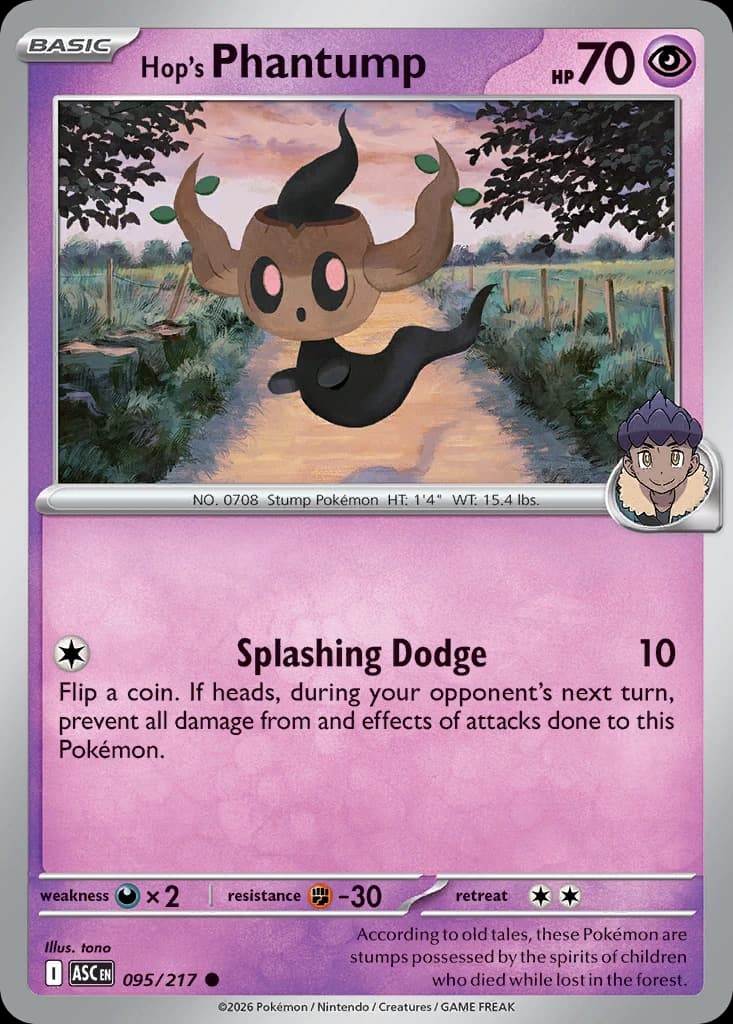 Hop's Phantump - Ascended Heroes - 095/217 - card